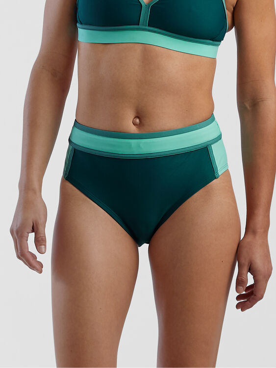 Rockaway High Waisted Bikini Bottom - Colorblock, , original