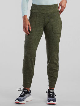 Women's Fleece Lined Leggings: Crash Striated