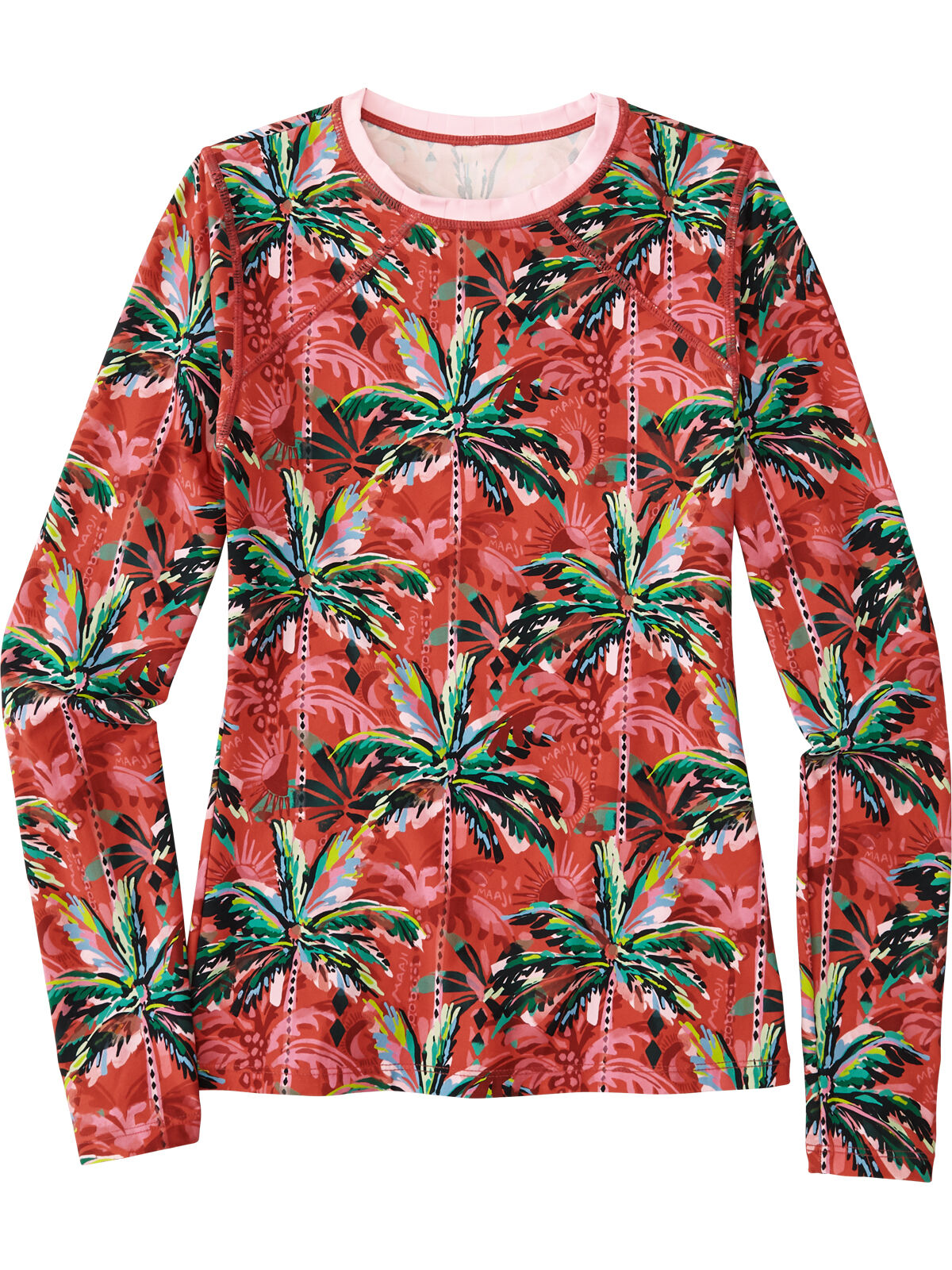 Maaji Women's Diver Rash Guard - Flame Palms Outlet