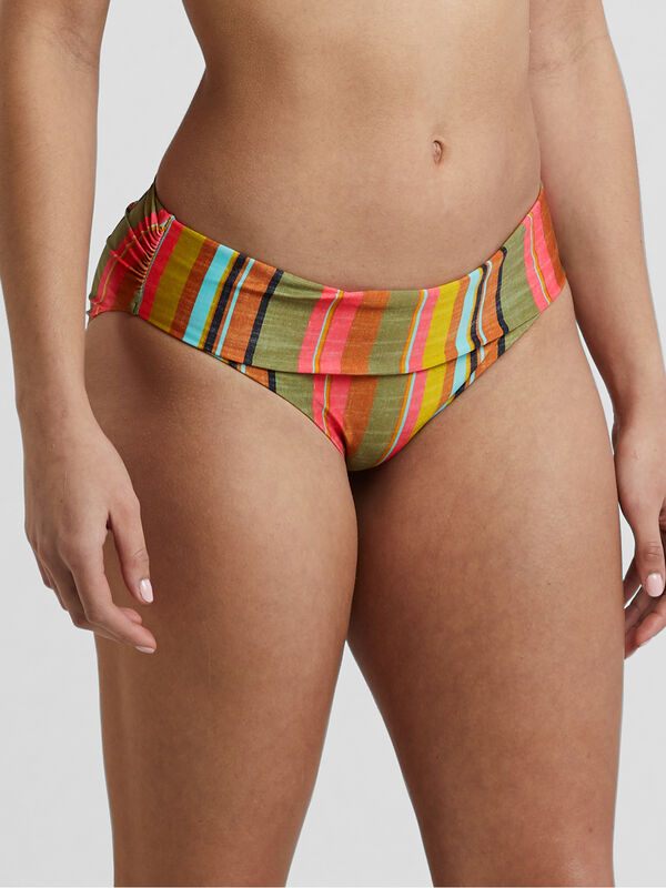 Dig It Bikini Bottom - Cacti Soleil Stripe, , model