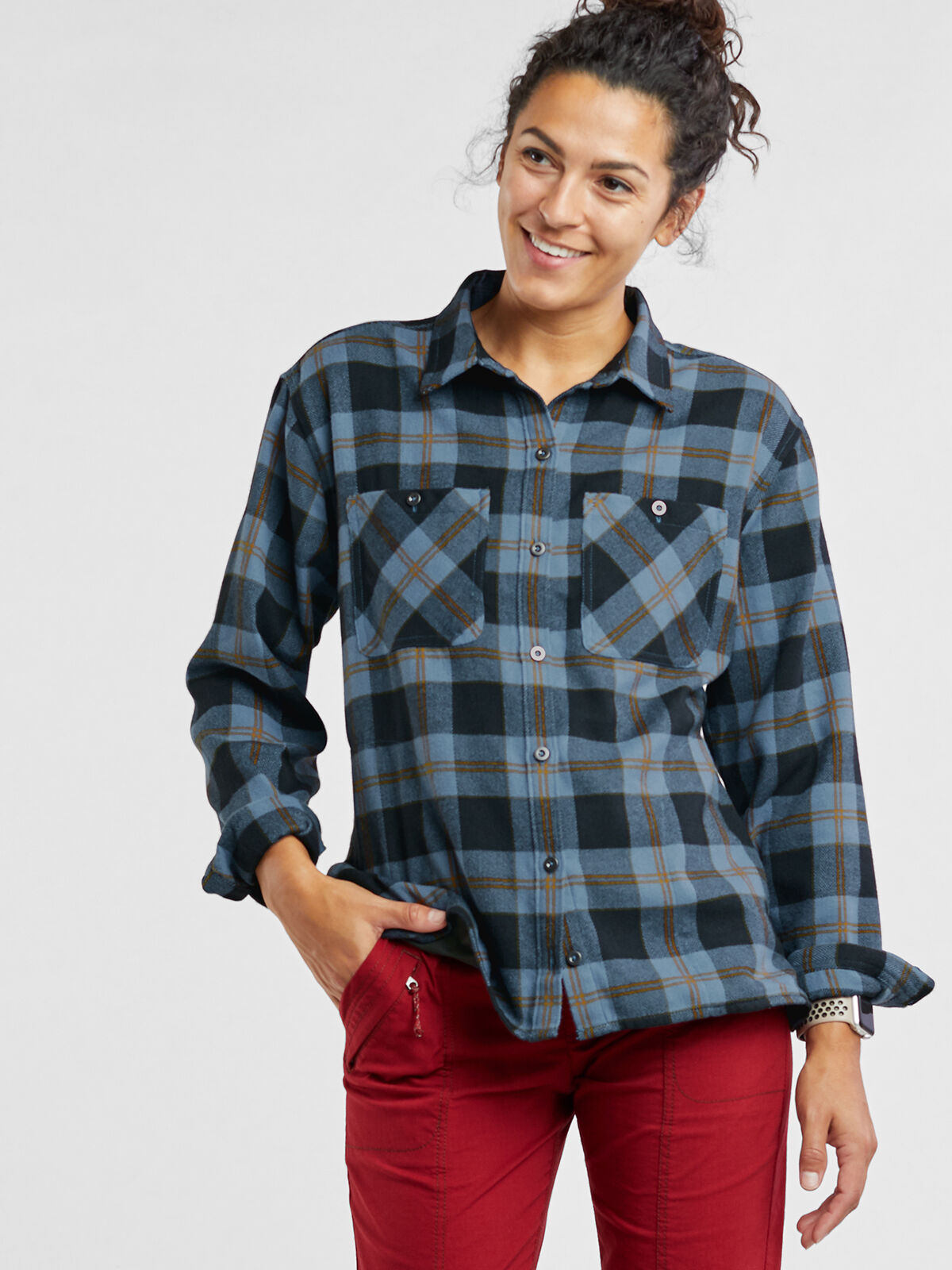 Outdoor Research Tarth Plaid Flannel Womens Shirt Title Nine