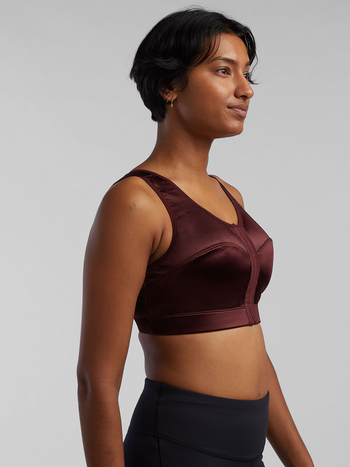 Shock absorber front fastening sports bra deals