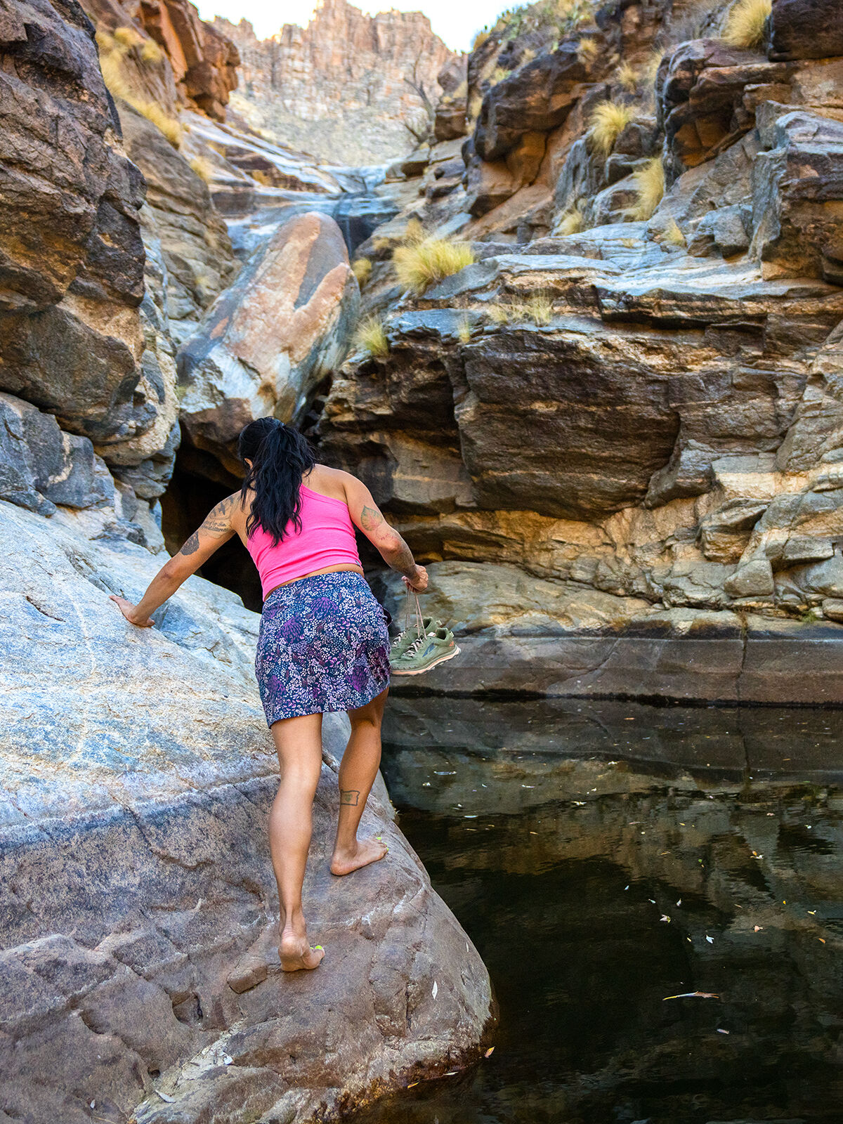 Skort with Pockets: Dream Swing - Giverny