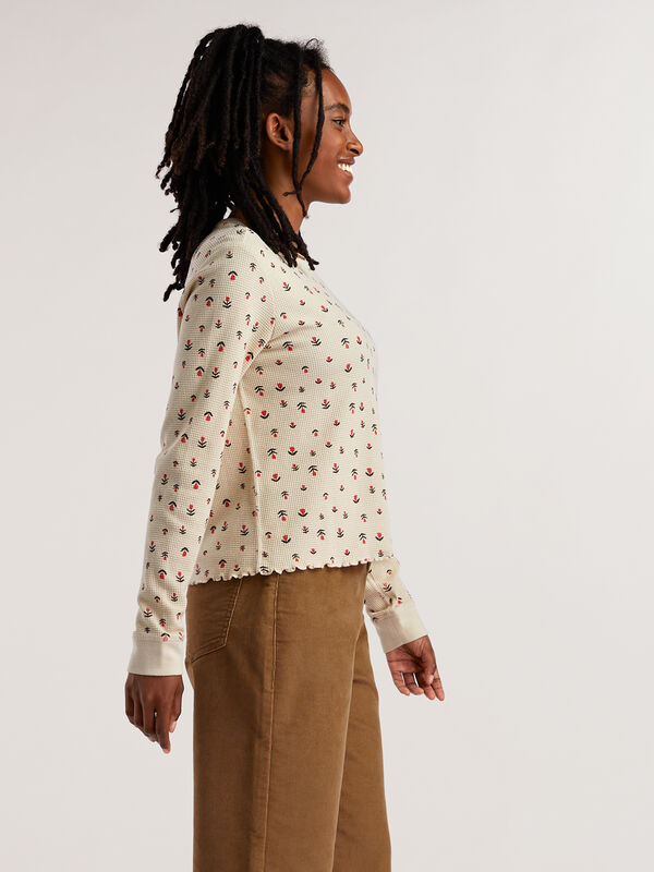 Foothill Waffle Long Sleeve Top, , original