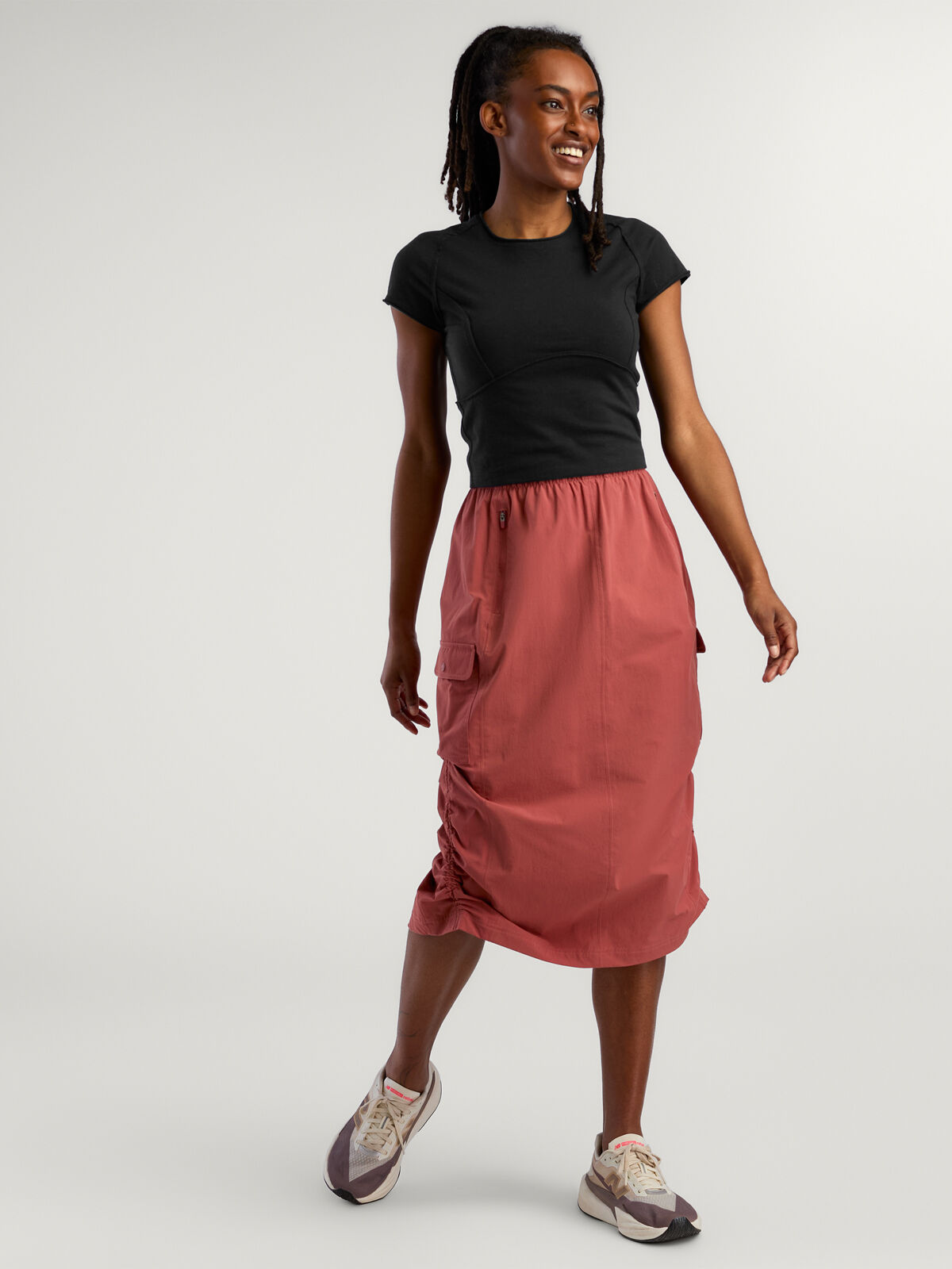 Cargo Midi Skirt: Carry-On Outlet