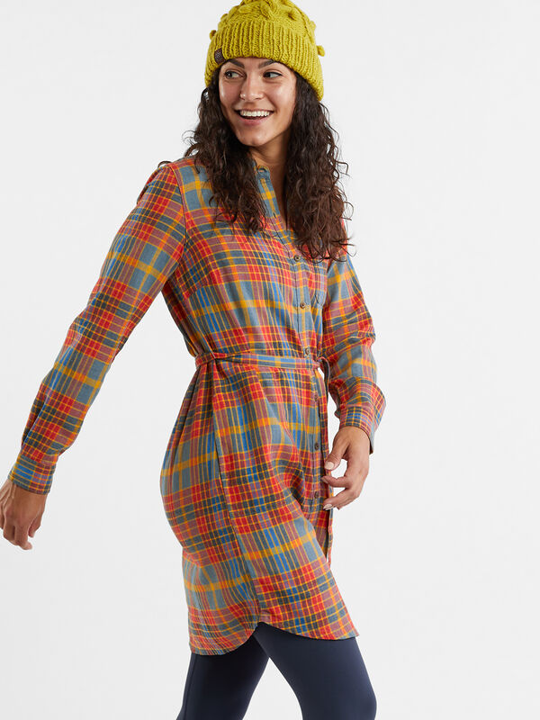 Plaiditude Flannel Shirt Dress, , original