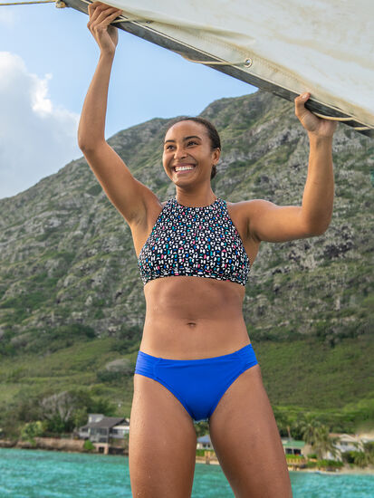 Selkie High Neck Bikini Top - Wild Waves