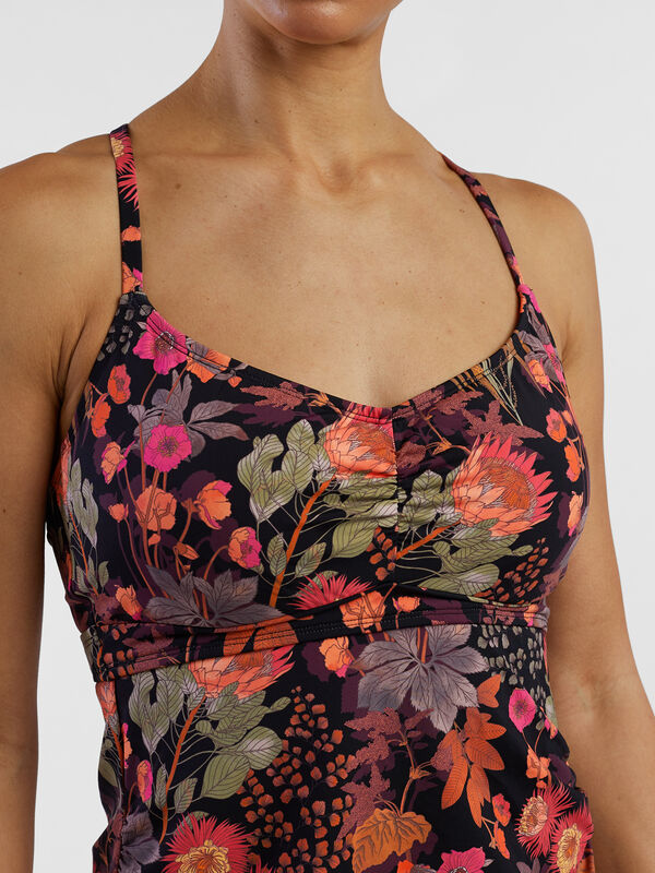 Tidal Rave Underwire Tankini Top - Amazonia, , original