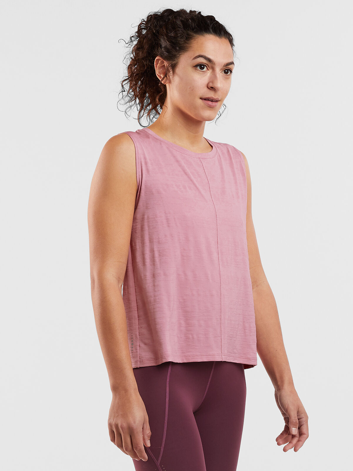 High Neck Tank Top Phoenix Pleat Back | Title Nine