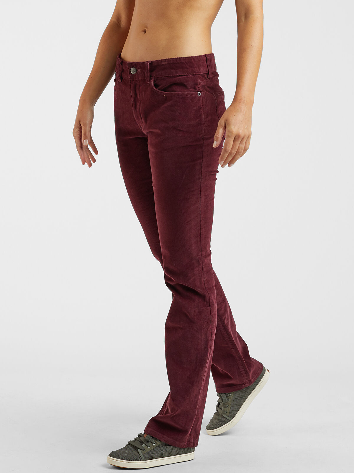 corduroy low rise pants