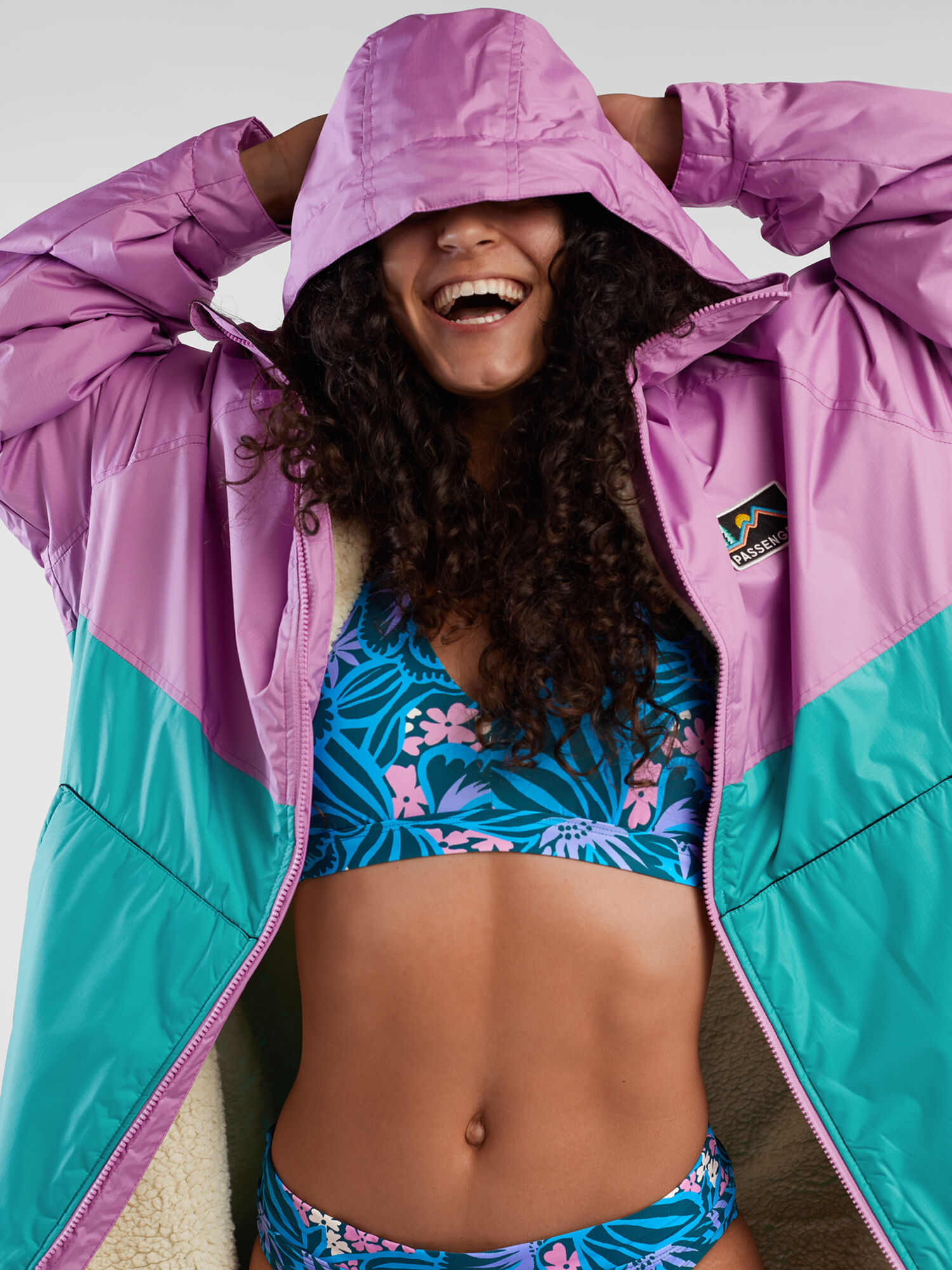 Roaming Recycled Sherpa Lined Robe, , original