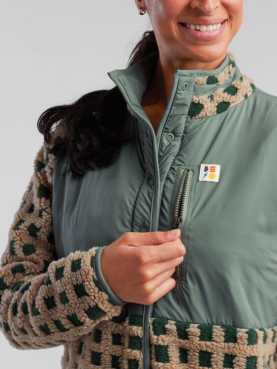 Deso Supply Women Foothills Title Fleece Nine Jacket Snap 