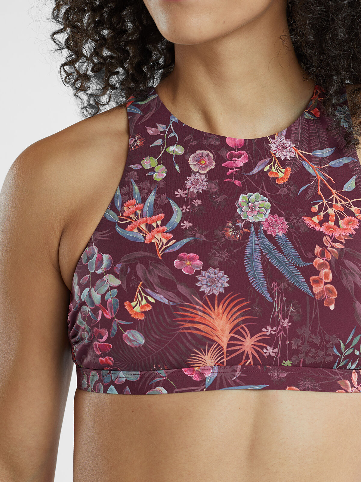 Nike high sales neck bikini