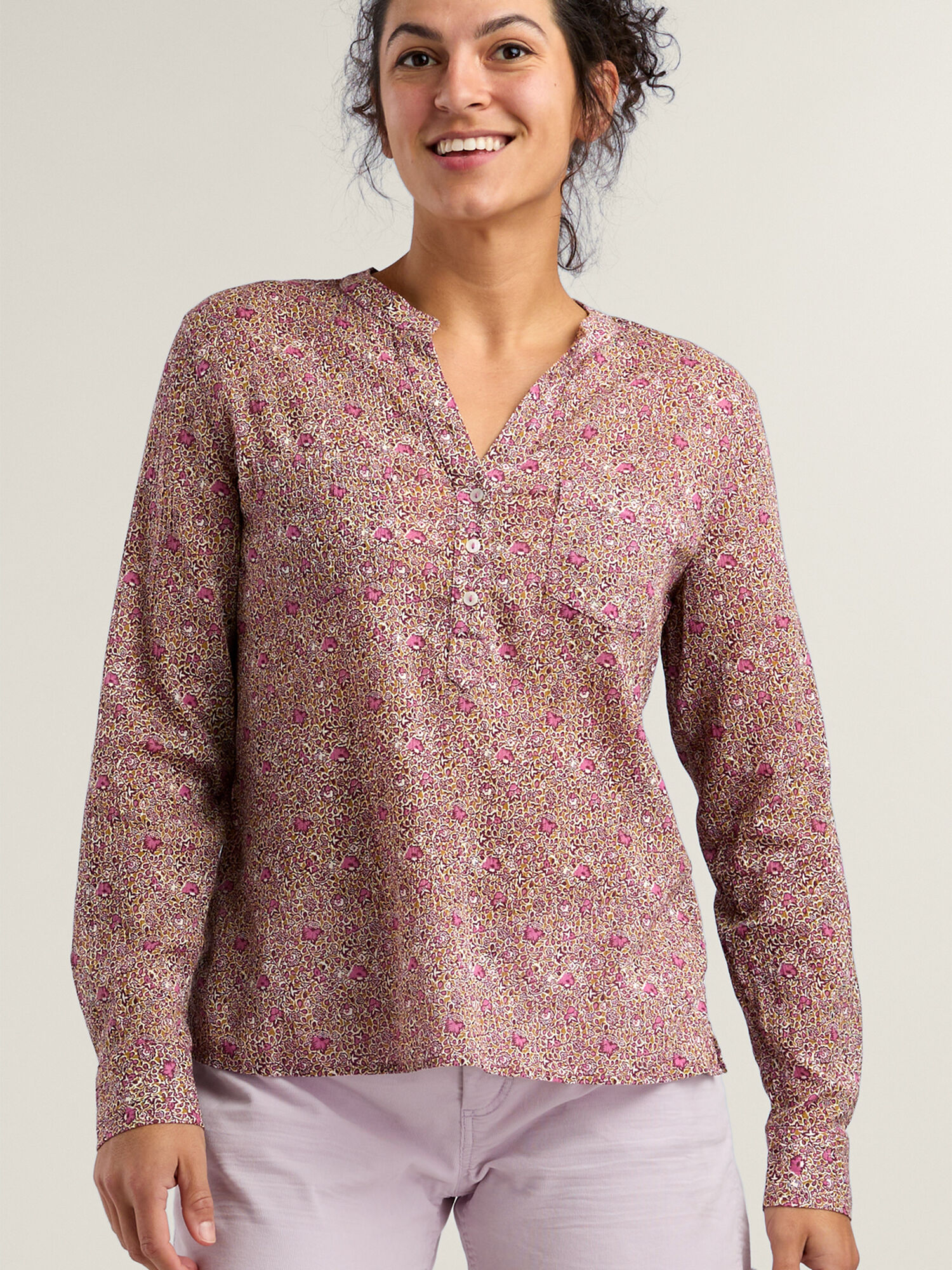 Moorea Gauze Long Sleeve Top, , original