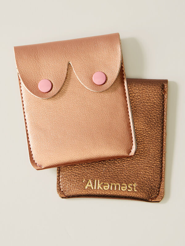 Alkemest Women’s Leather Boob Crossbody Purse Pouch