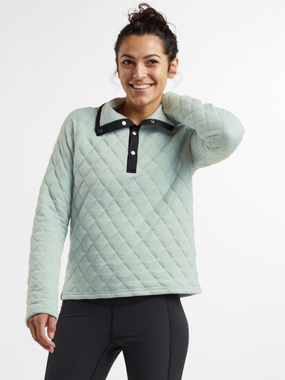 Power Up Quilted Snap Pullover: Image 3