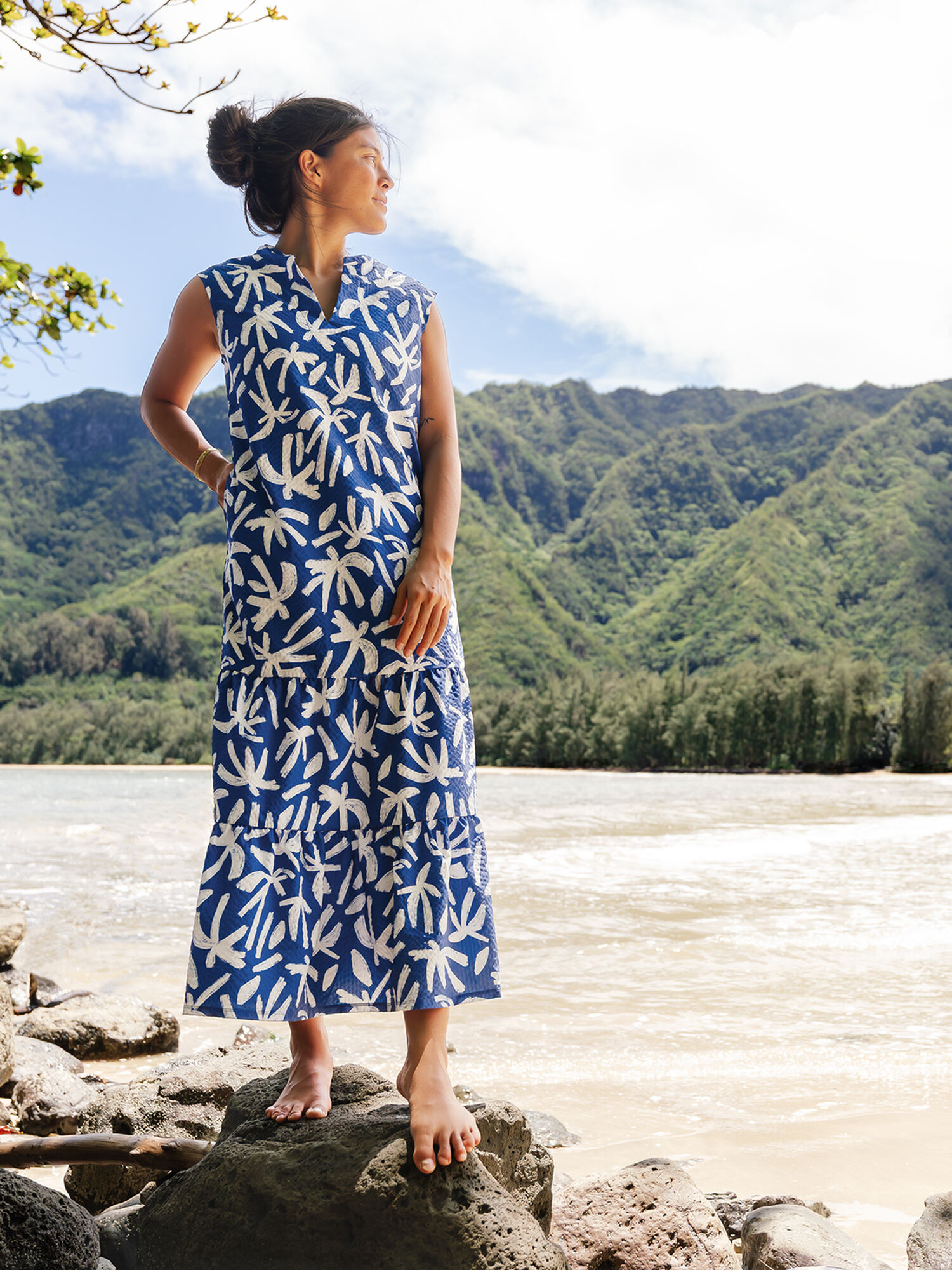 Cloud Nine Maxi Dress, , model