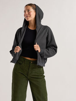 Toad&Co Women's Recycled Waffle Sweatshirt Bitterroot