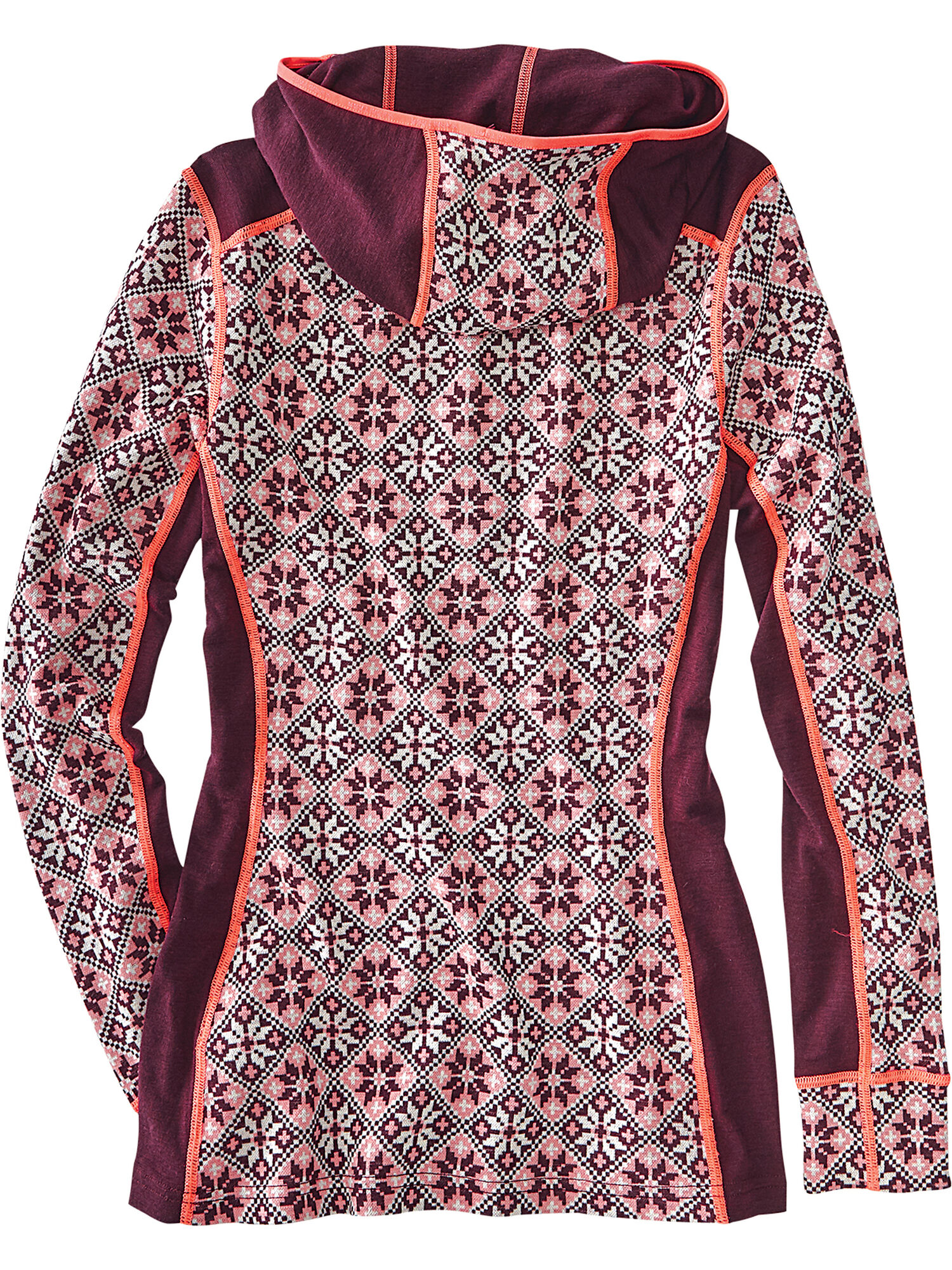 Slalom Half Zip Long Sleeve Top Hoodie, , original