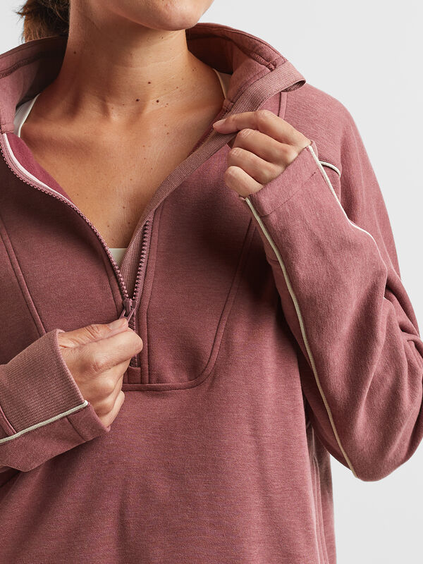 Warmup 1/4 Zip Fleece Sweatshirt, , original