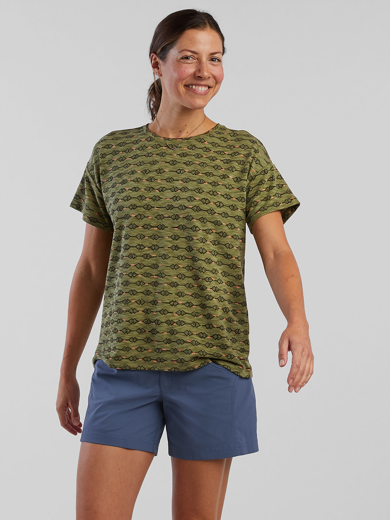 Women's Tee Shirt: Ravine - Triangular Notes