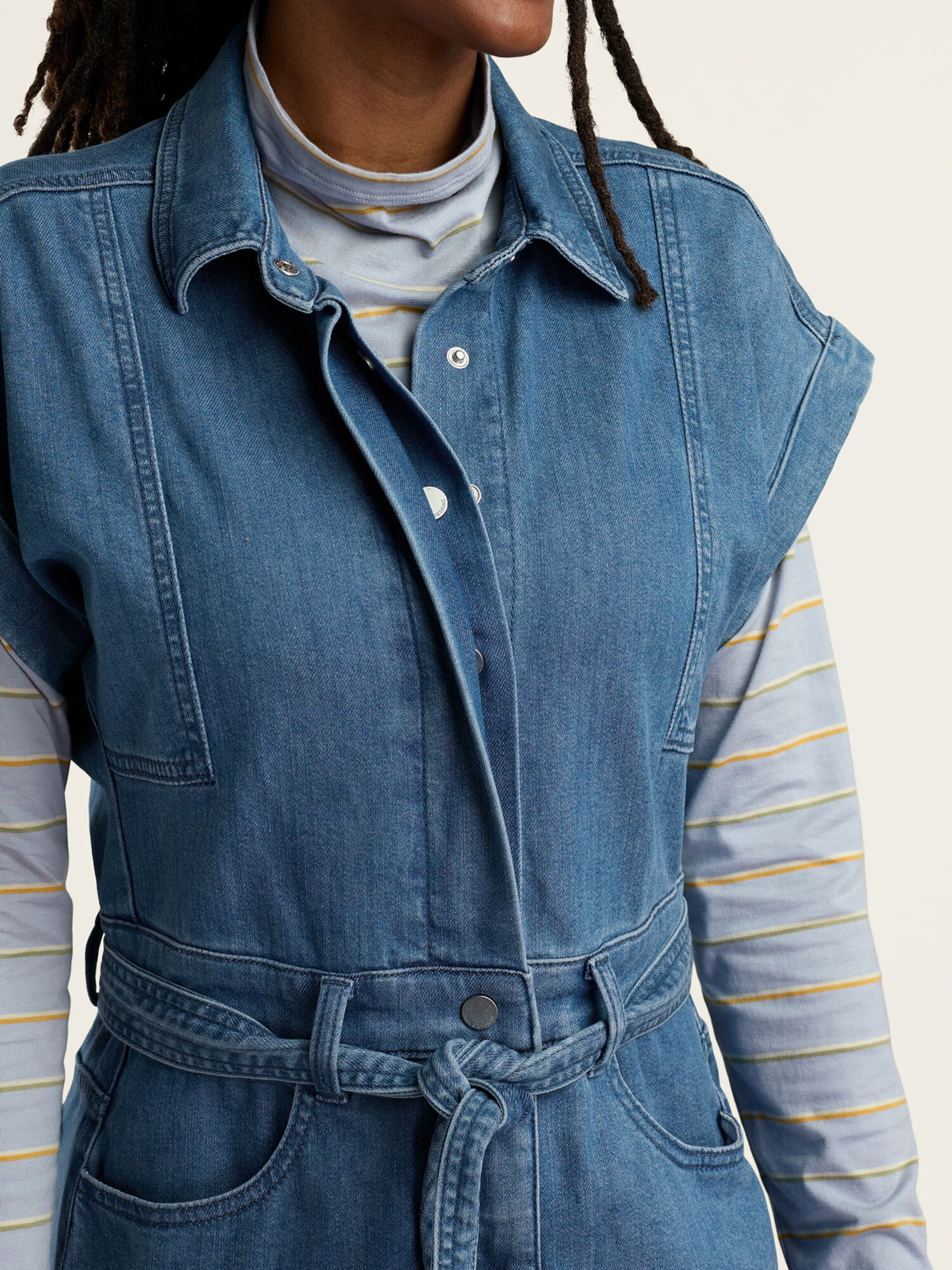 Franny Lightweight Denim Dress, , original