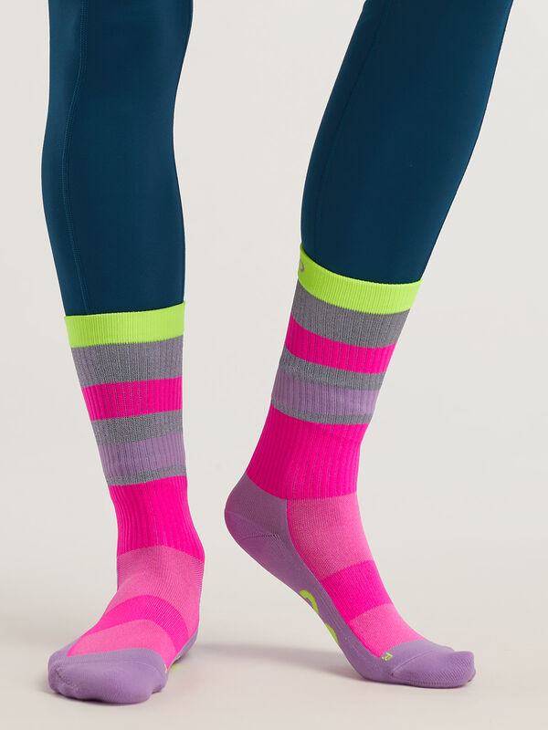 GOFLUO Women’s Ray Reflective Hi-Vis Crew Socks