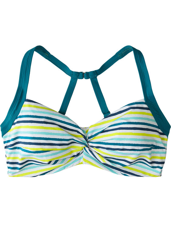 Pele Bikini Top - Rough Edges Stripe, , original