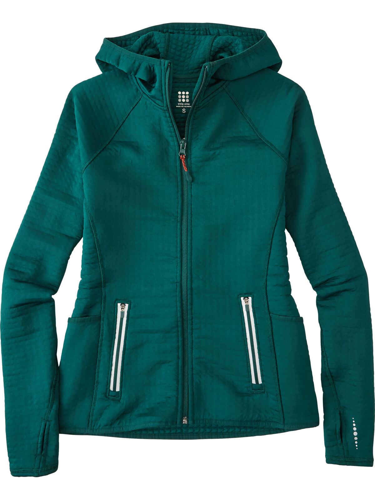 Swiss tech women's waffle knit tech fleece hooded jacket online