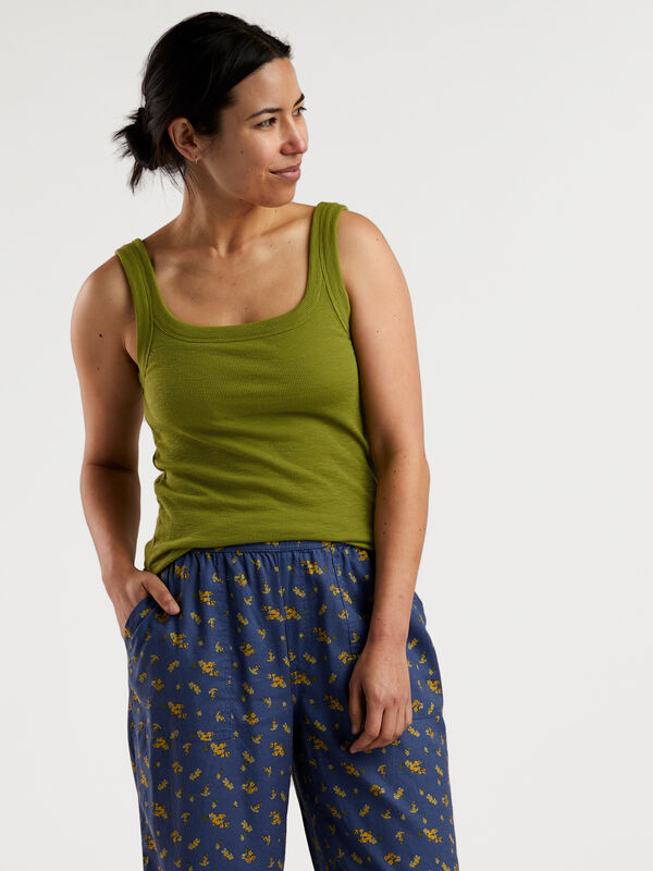 Headlands Square Neck Bra Top Built In Bra Tank