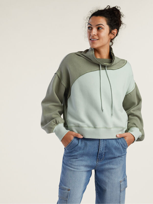Homestretch Mock Neck Sweatshirt, , original