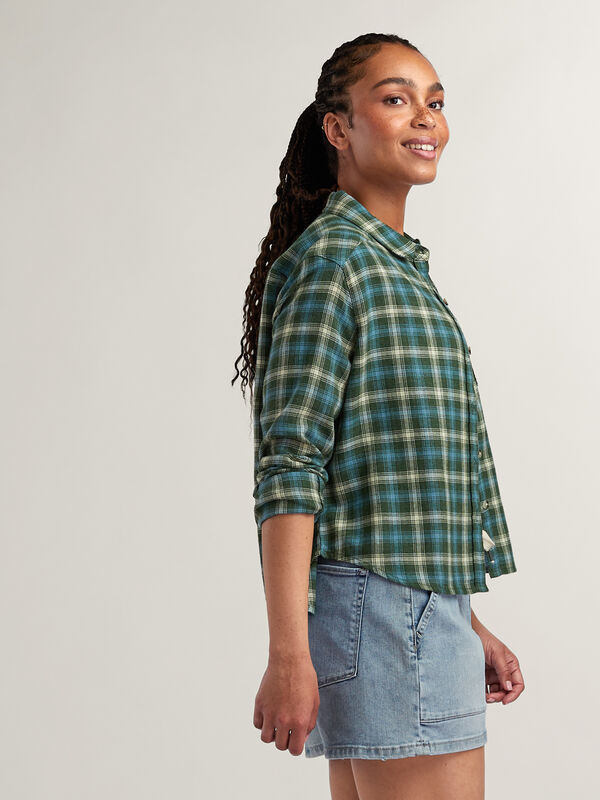 Plaiditude Cropped Shirt, , original