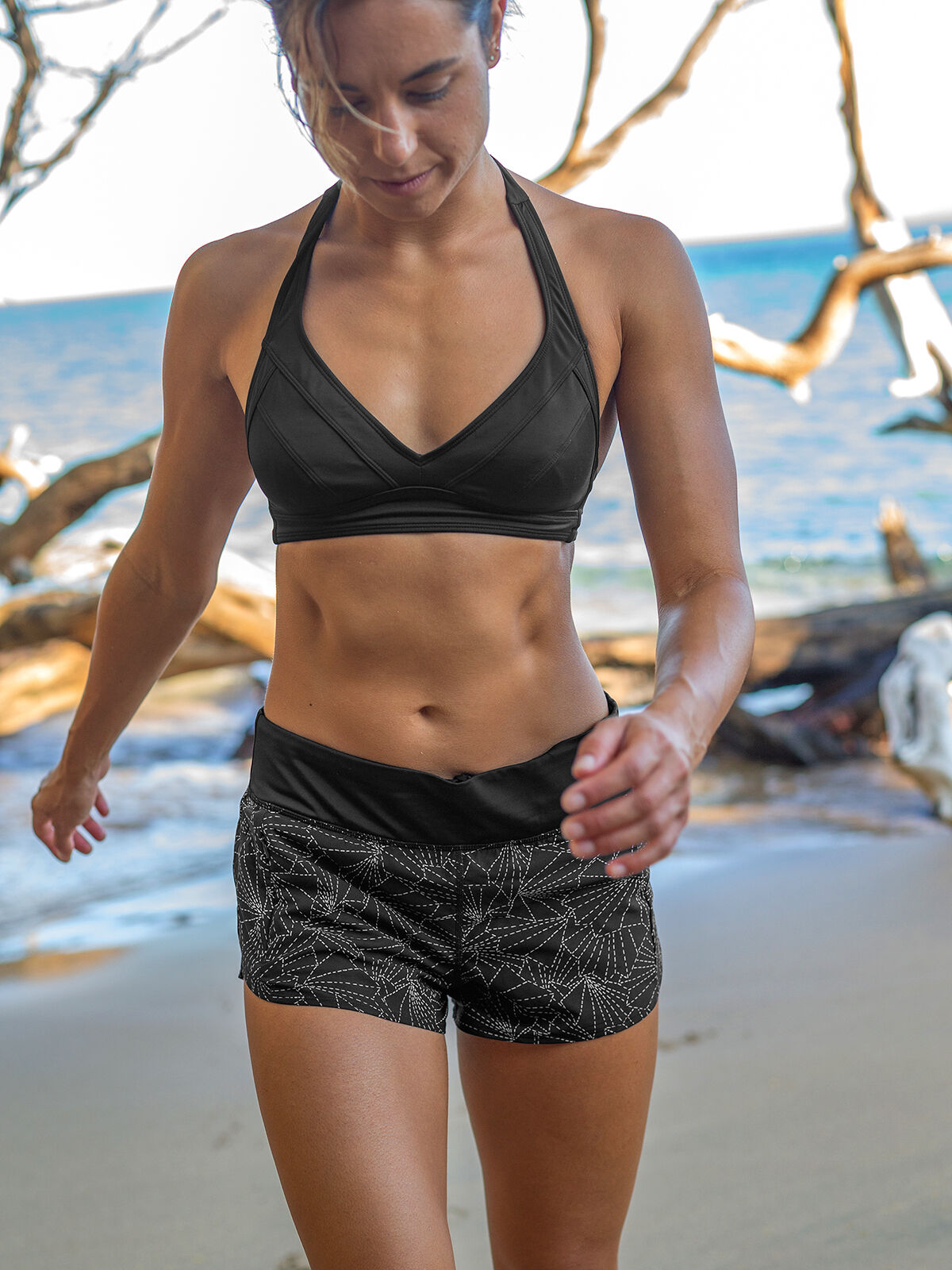 Women s Swim Shorts Wahine Sashiko