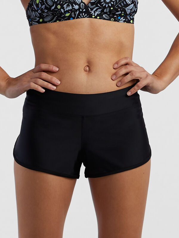 Nalu Low Rise Paddle Board Swim Shorts, Black, original