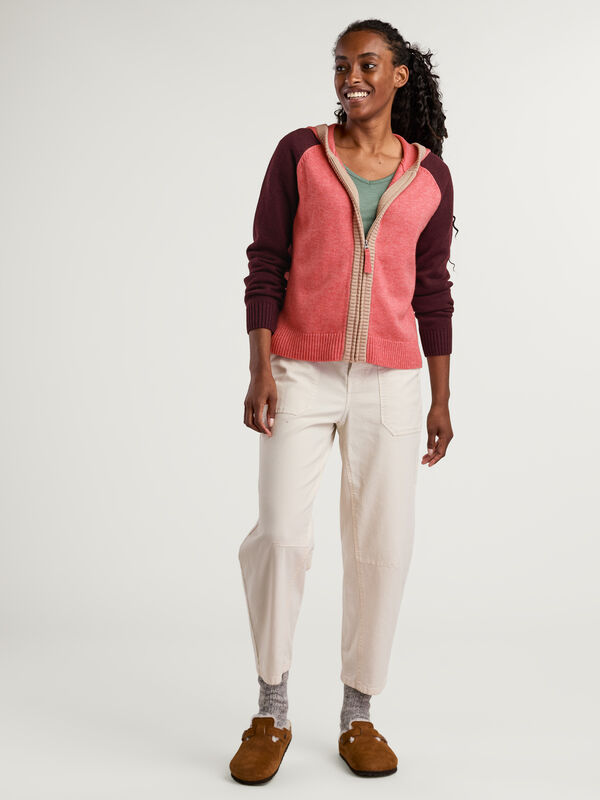 Mendocino Full Zip Merino Wool Sweater Hoodie