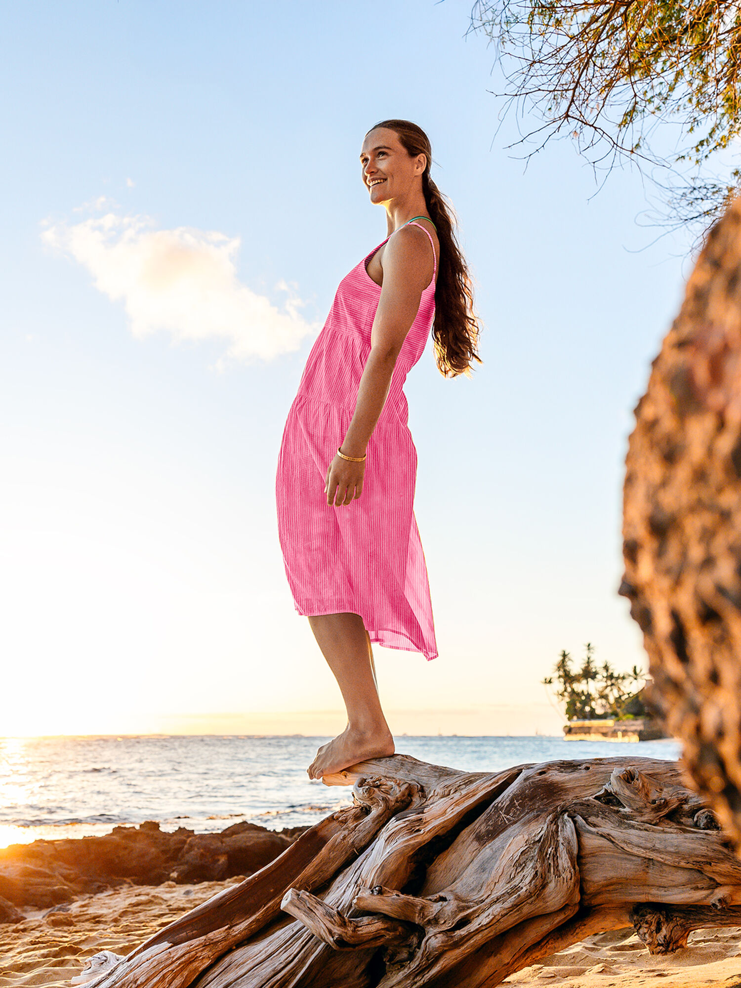 Jacey Textured Midi Dress, , model