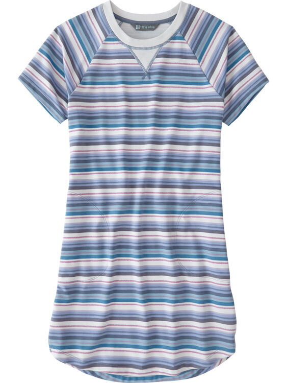 Hideaway Sweatshirt Dress - Horizon Stripe, , original