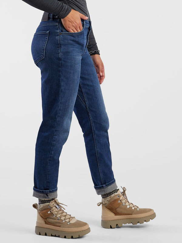 Defroster Performance Fleece-Lined Straight Jeans, , original