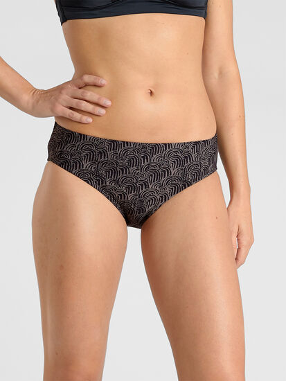 Lehua Bikini Bottom - Tonal Swirl, , model
