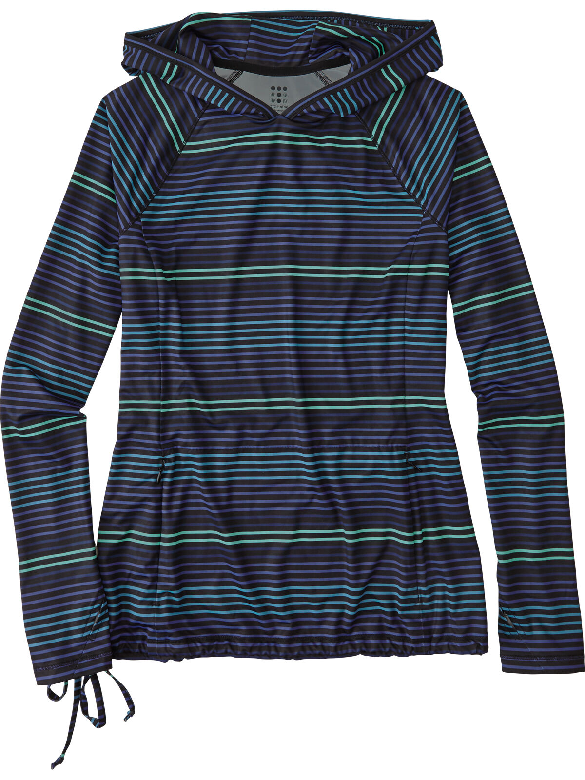 Women's striped sleeve clearance hoodie