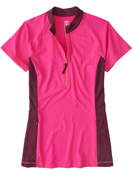 Sunbuster 1/2 Zip Short Sleeve Sun Shirt - Solid