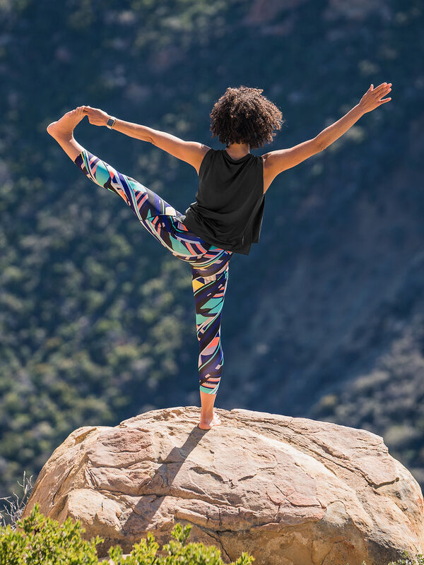 Borealis Running Crop Tights, , model