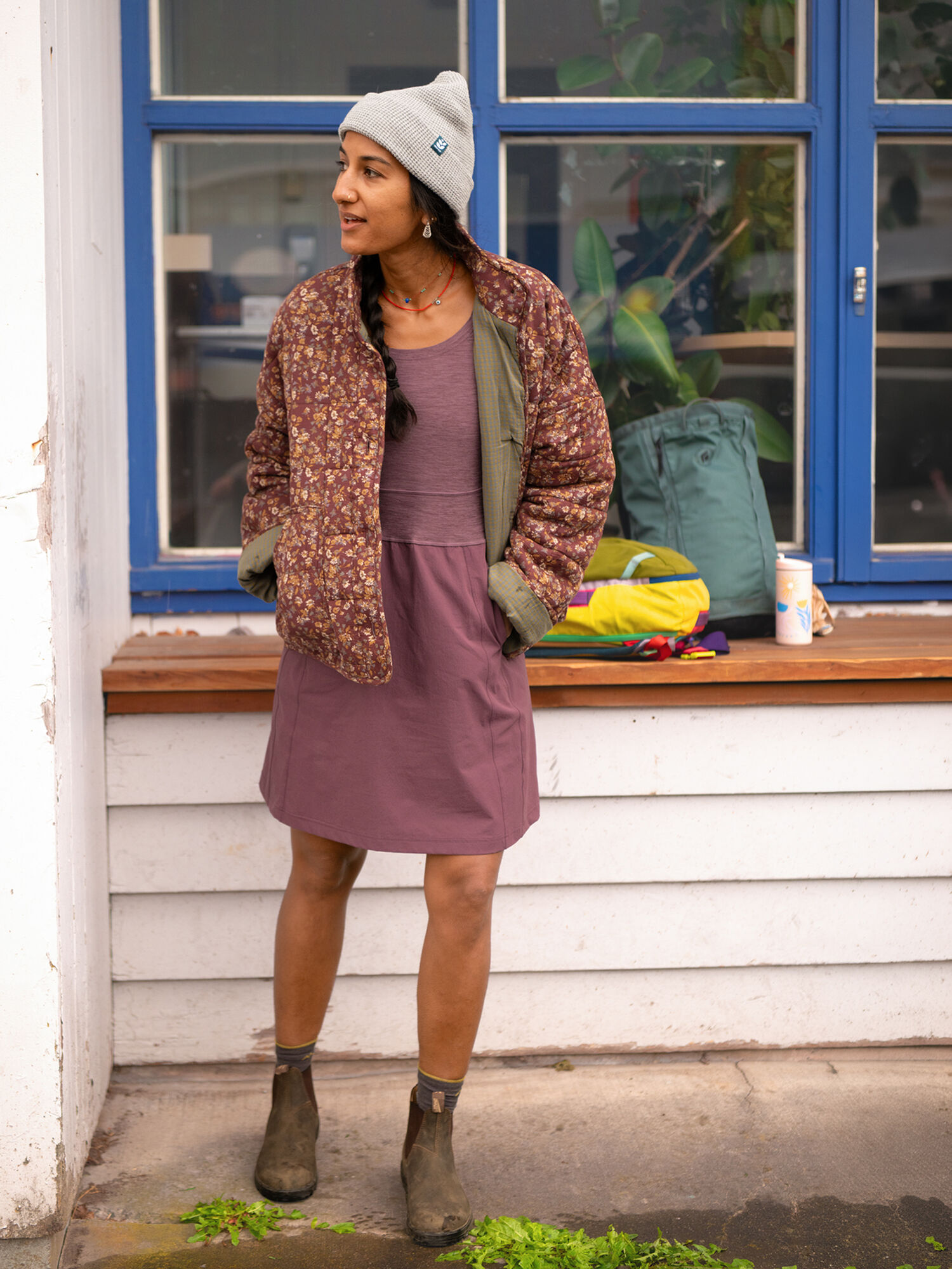 Limitless 3/4 Sleeve Dress, , model