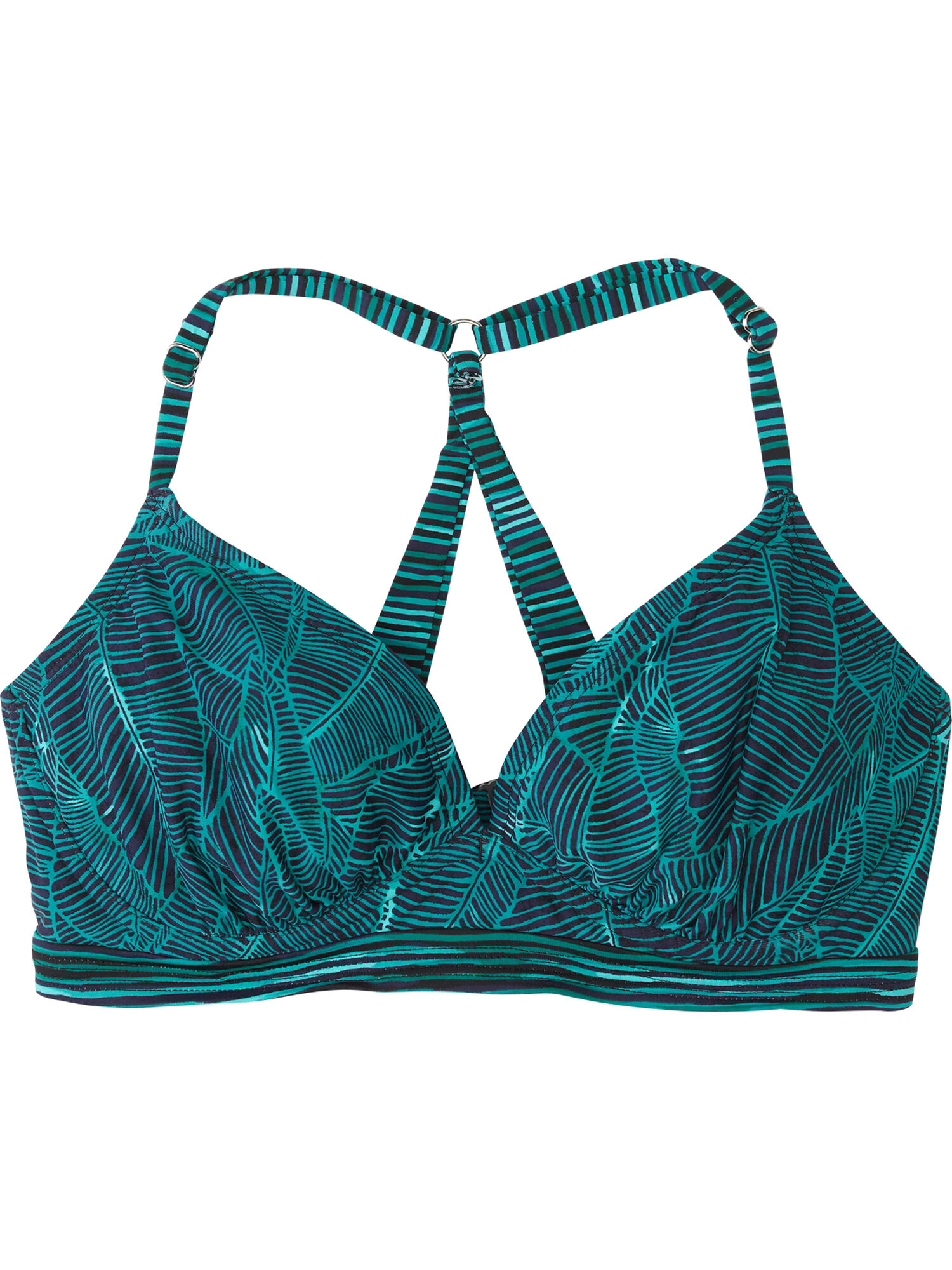 Tsunami Bikini Top - Linear Leaf, , original