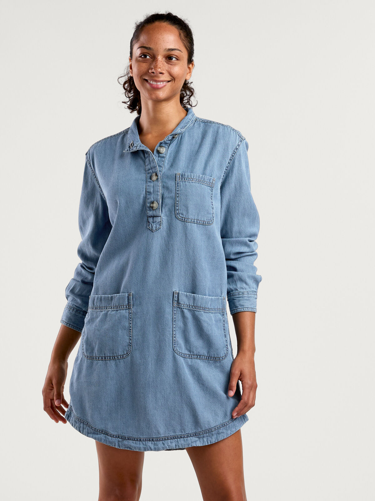 Toad&Co Arroyo Denim Popover Dress | Title Nine