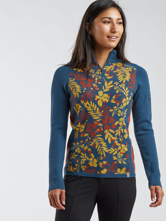 Super Power 1/4 Zip Sweater - Blumen, , original