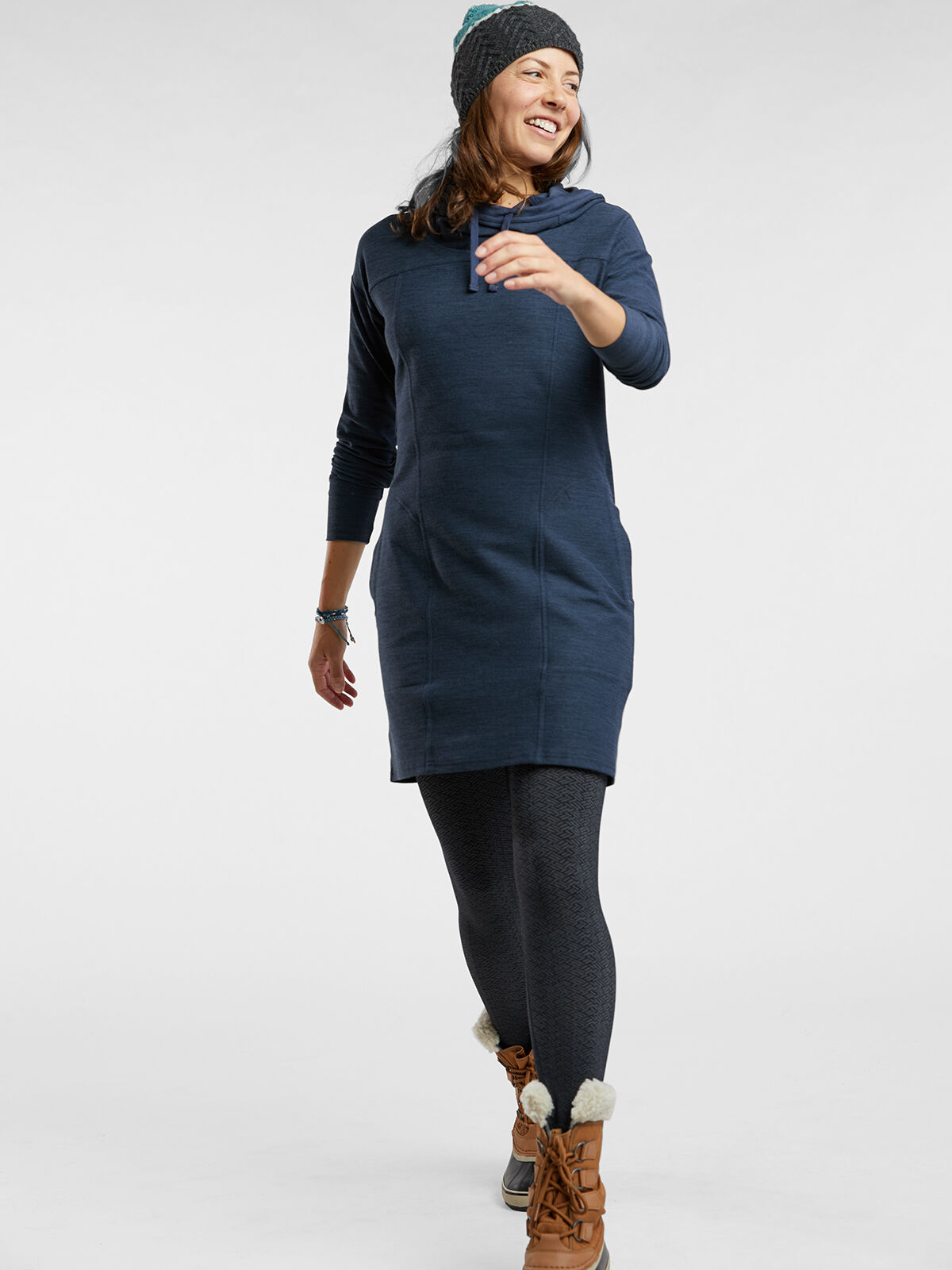 Toad and Co Hooded Sweatshirt Dress Intermosso Title Nine
