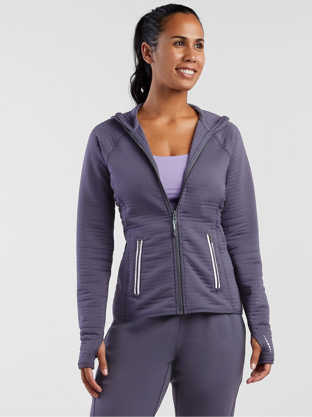 Full Zip Hoodie: Women's Alpine Air Polartec | Title Nine
