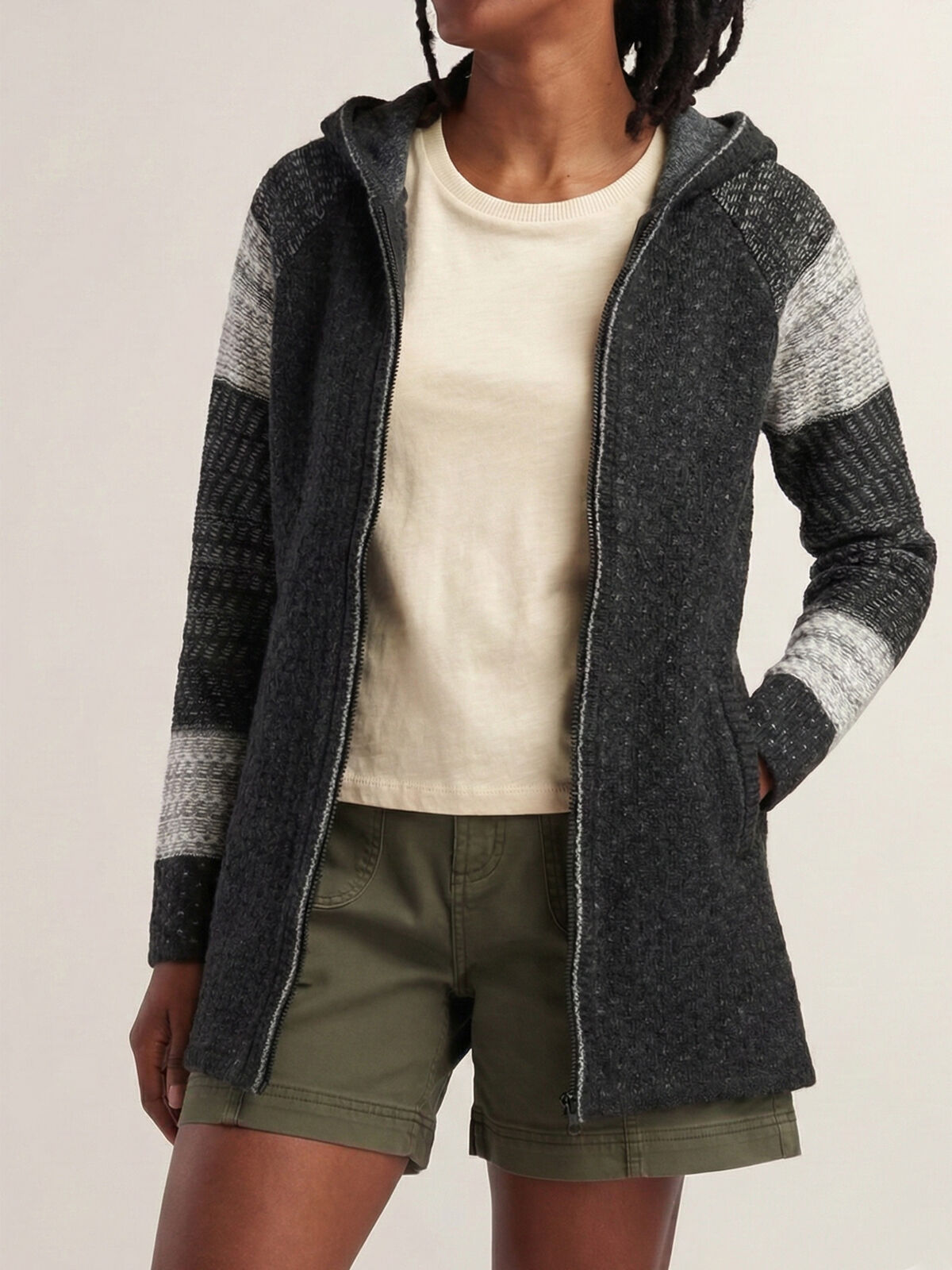 Full-Zip Cardigan Sweater: Mover Maker