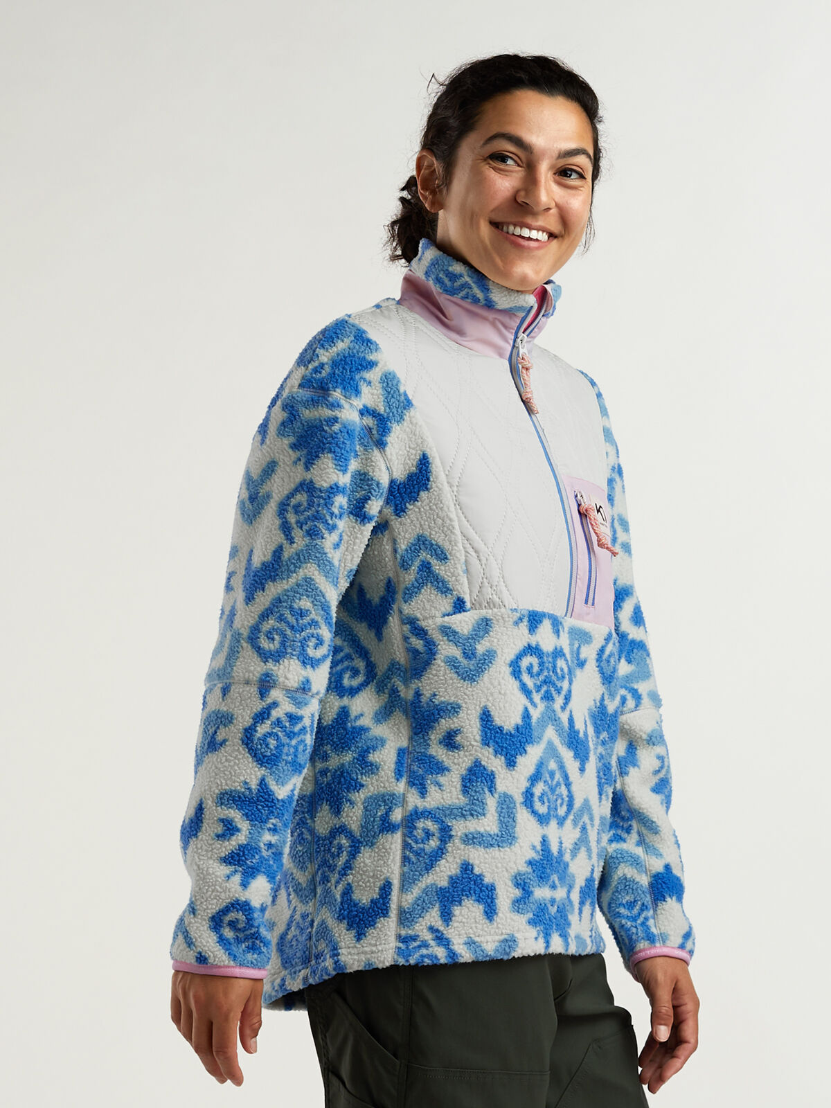 Kari Traa Rothe Women Quilted 1/2 Zip Pullover